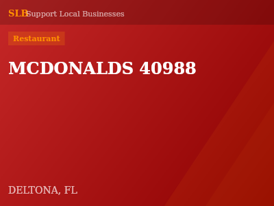 MCDONALDS 40988 — Restaurant in DELTONA, FL