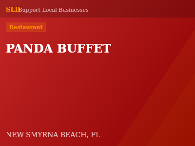 PANDA BUFFET — Restaurant in NEW SMYRNA BEACH, FL