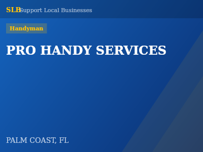 PRO HANDY SERVICES — Handyman in PALM COAST, FL