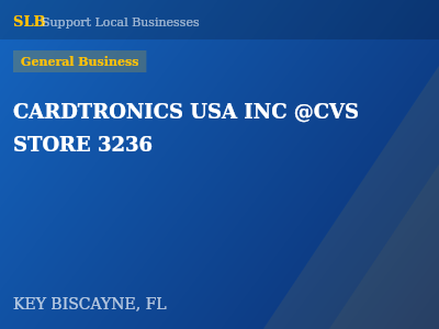 CARDTRONICS USA INC @CVS STORE 3236 — General Business in KEY BISCAYNE, FL