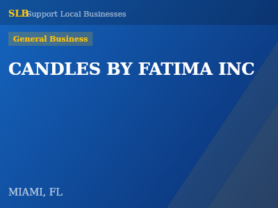 CANDLES BY FATIMA INC — General Business in MIAMI, FL