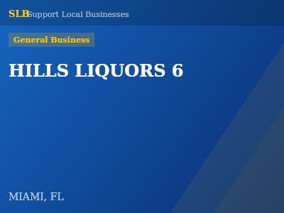 HILLS LIQUORS 6 — General Business in MIAMI, FL