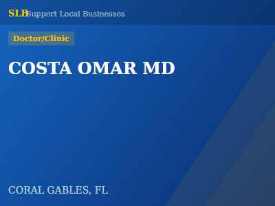 COSTA OMAR MD — Doctor/Clinic in CORAL GABLES, FL