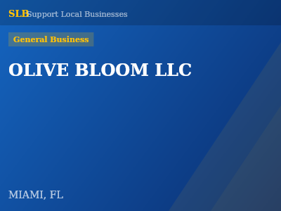 OLIVE BLOOM LLC — General Business in MIAMI, FL