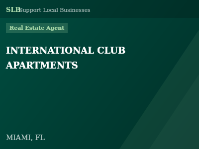 INTERNATIONAL CLUB APARTMENTS — Real Estate Agent in MIAMI, FL