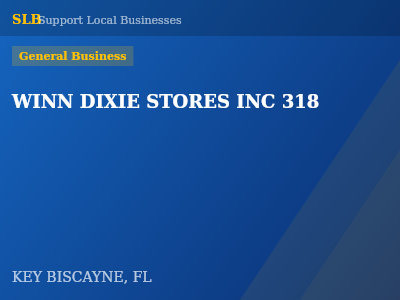 WINN DIXIE STORES INC 318 — General Business in KEY BISCAYNE, FL