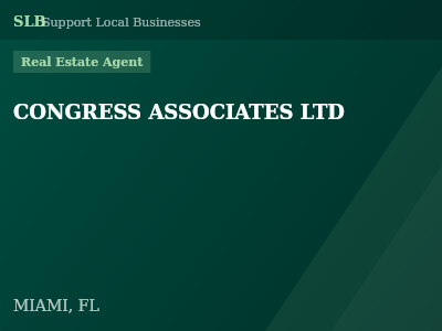 CONGRESS ASSOCIATES LTD — Real Estate Agent in MIAMI, FL