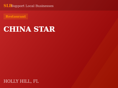 CHINA STAR — Restaurant in HOLLY HILL, FL