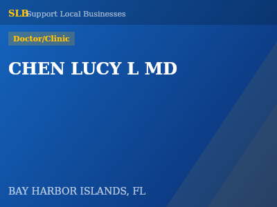 CHEN LUCY L MD — Doctor/Clinic in BAY HARBOR ISLANDS, FL