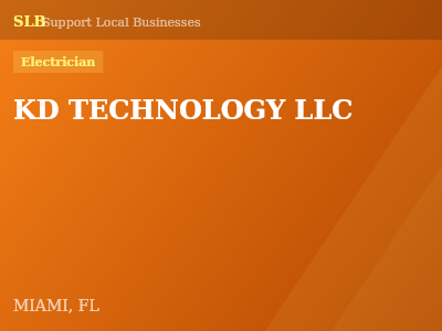 KD TECHNOLOGY LLC — Electrician in MIAMI, FL