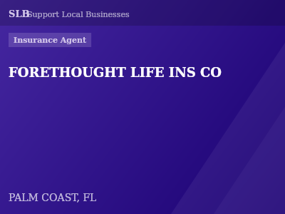 FORETHOUGHT LIFE INS CO — Insurance Agent in PALM COAST, FL