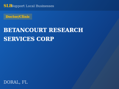 BETANCOURT RESEARCH SERVICES CORP — Doctor/Clinic in DORAL, FL