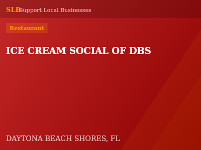 ICE CREAM SOCIAL OF DBS — Restaurant in DAYTONA BEACH SHORES, FL