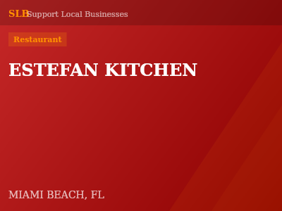 ESTEFAN KITCHEN — Restaurant in MIAMI BEACH, FL
