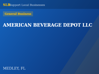 AMERICAN BEVERAGE DEPOT LLC — General Business in MEDLEY, FL