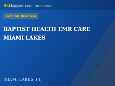 BAPTIST HEALTH EMR CARE MIAMI LAKES — General Business in MIAMI LAKES, FL
