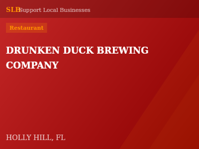 DRUNKEN DUCK BREWING COMPANY — Restaurant in HOLLY HILL, FL