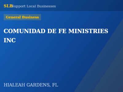 COMUNIDAD DE FE MINISTRIES INC — General Business in HIALEAH GARDENS, FL