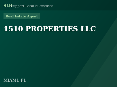 1510 PROPERTIES LLC — Real Estate Agent in MIAMI, FL