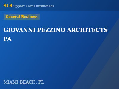 GIOVANNI PEZZINO ARCHITECTS PA — General Business in MIAMI BEACH, FL