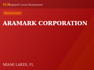 ARAMARK CORPORATION — Restaurant in MIAMI LAKES, FL