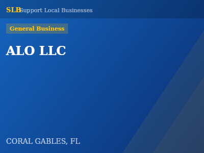 ALO LLC — General Business in CORAL GABLES, FL