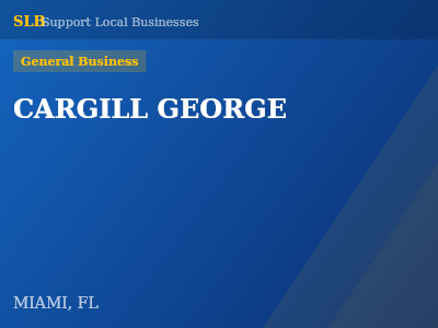 CARGILL GEORGE — General Business in MIAMI, FL