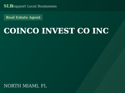 COINCO INVEST CO INC — Real Estate Agent in NORTH MIAMI, FL