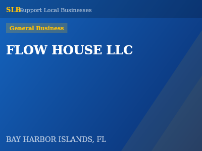 FLOW HOUSE LLC — General Business in BAY HARBOR ISLANDS, FL
