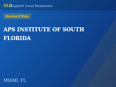 APS INSTITUTE OF SOUTH FLORIDA — Doctor/Clinic in MIAMI, FL