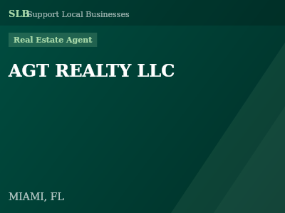 AGT REALTY LLC — Real Estate Agent in MIAMI, FL