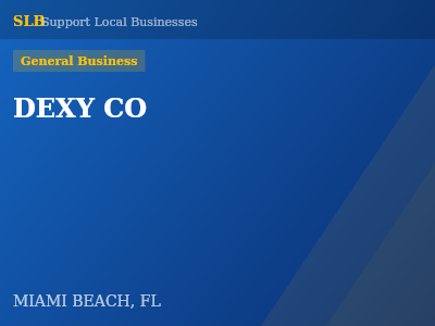 DEXY CO — General Business in MIAMI BEACH, FL