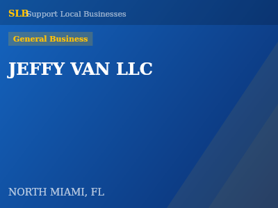 JEFFY VAN LLC — General Business in NORTH MIAMI, FL