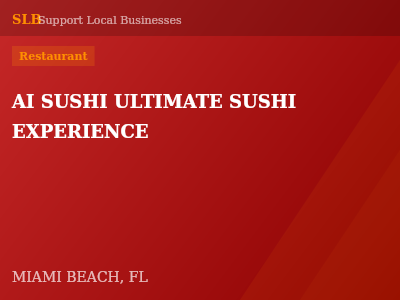 AI SUSHI ULTIMATE SUSHI EXPERIENCE — Restaurant in MIAMI BEACH, FL