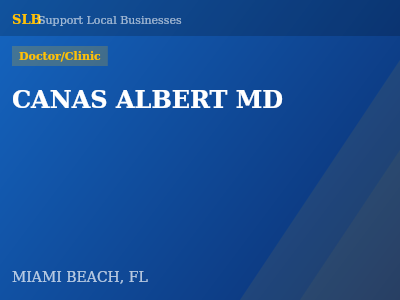 CANAS ALBERT MD — Doctor/Clinic in MIAMI BEACH, FL