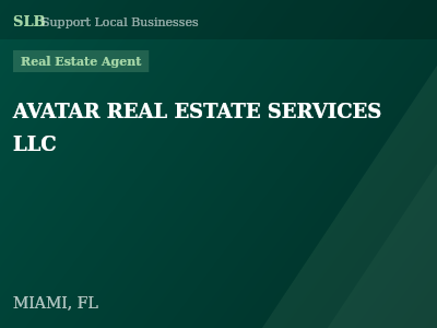 AVATAR REAL ESTATE SERVICES LLC — Real Estate Agent in MIAMI, FL
