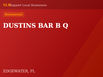 DUSTINS BAR B Q — Restaurant in EDGEWATER, FL
