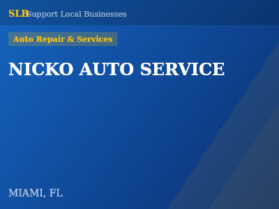 NICKO AUTO SERVICE — Auto Repair & Services in MIAMI, FL