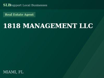 1818 MANAGEMENT LLC — Real Estate Agent in MIAMI, FL