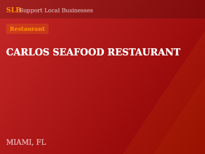 CARLOS SEAFOOD RESTAURANT — Restaurant in MIAMI, FL