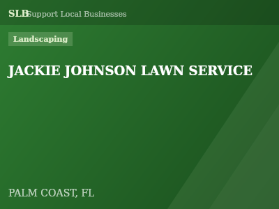 JACKIE JOHNSON LAWN SERVICE — Landscaping in PALM COAST, FL