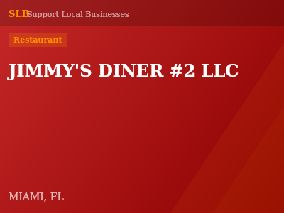 JIMMY'S DINER #2 LLC — Restaurant in MIAMI, FL