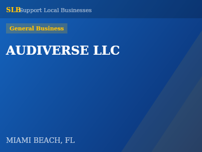 AUDIVERSE LLC — General Business in MIAMI BEACH, FL