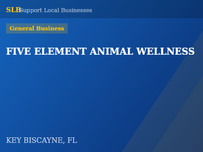 FIVE ELEMENT ANIMAL WELLNESS — General Business in KEY BISCAYNE, FL