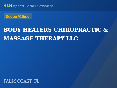 BODY HEALERS CHIROPRACTIC & MASSAGE THERAPY LLC — Doctor/Clinic in PALM COAST, FL