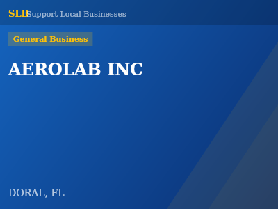 AEROLAB INC — General Business in DORAL, FL