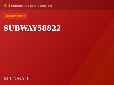 SUBWAY58822 — Restaurant in DELTONA, FL
