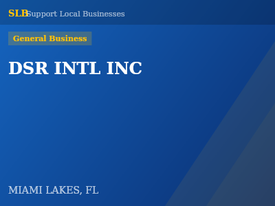DSR INTL INC — General Business in MIAMI LAKES, FL