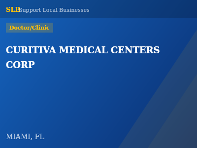 CURITIVA MEDICAL CENTERS CORP — Doctor/Clinic in MIAMI, FL