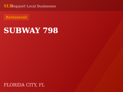 SUBWAY 798 — Restaurant in FLORIDA CITY, FL